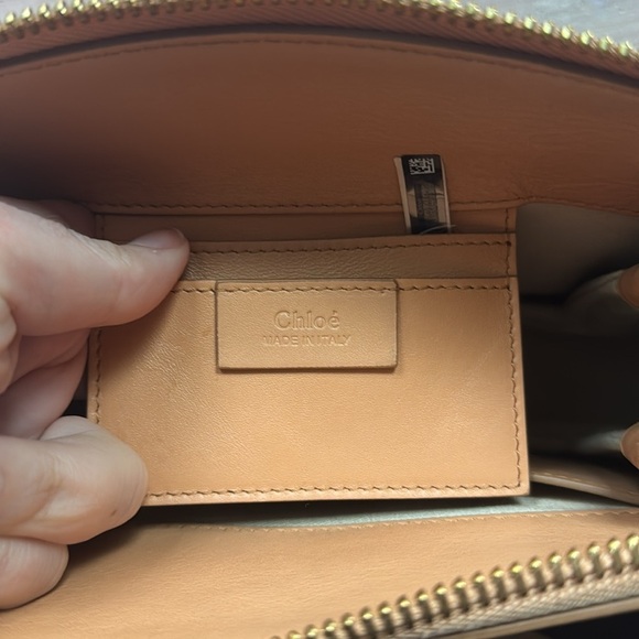 Chloe  Calfskin Suede Small Roy Bag Bleached Brown - Picture 8 of 13